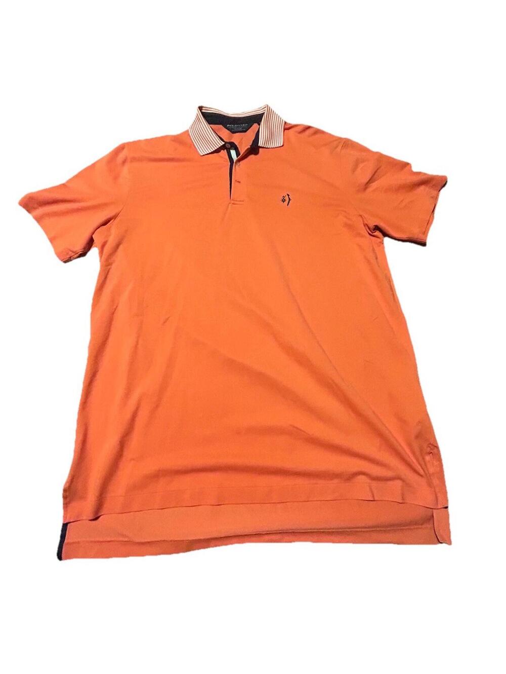 Polo Golf Ralph Lauren Polo Shirt Mens XL Orange Short Sleeve Performance